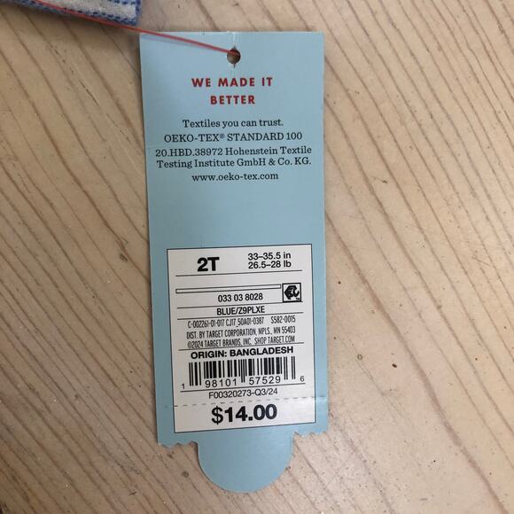 Cat & Jack NWT Toddler Boy Blue White Plaid Flannel Button Down Shirt 2T - Picture 5 of 6